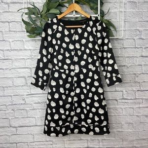 Banana Republic Black and White Shift Dress